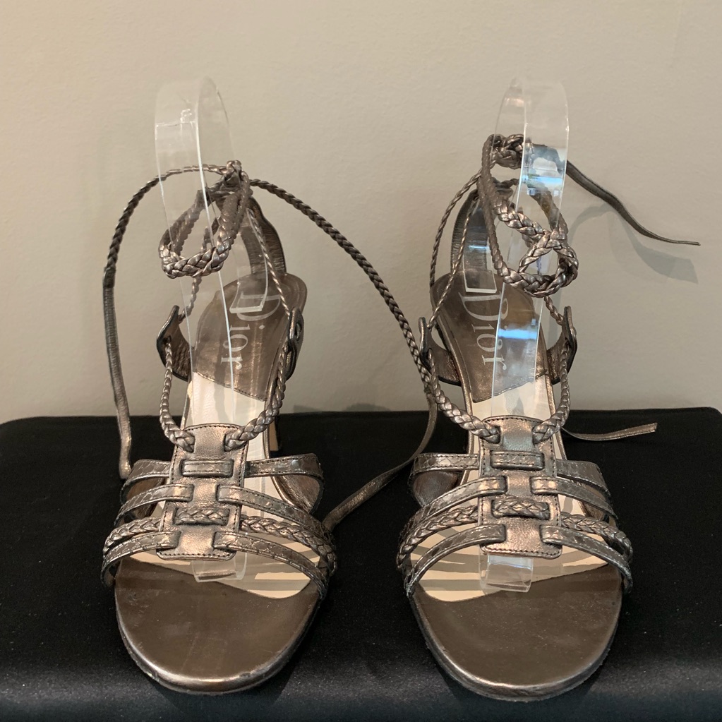 Dior Strappy Bronze Sandals
